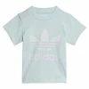 Adidas Originals TREFOIL TEE UNISEX - Print T-shirt - Almost Blue/white