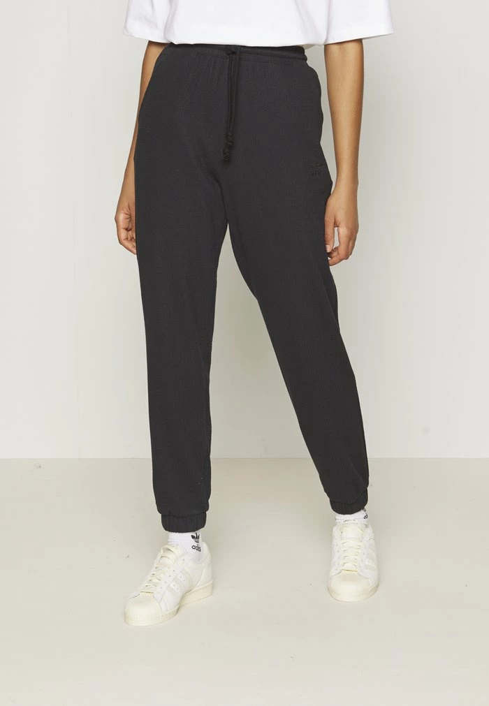 Adidas Originals CUFFED RIB PANT - Tracksuit Bottoms - Black 1 Adidas Originals CUFFED RIB PANT - Tracksuit Bottoms - Black