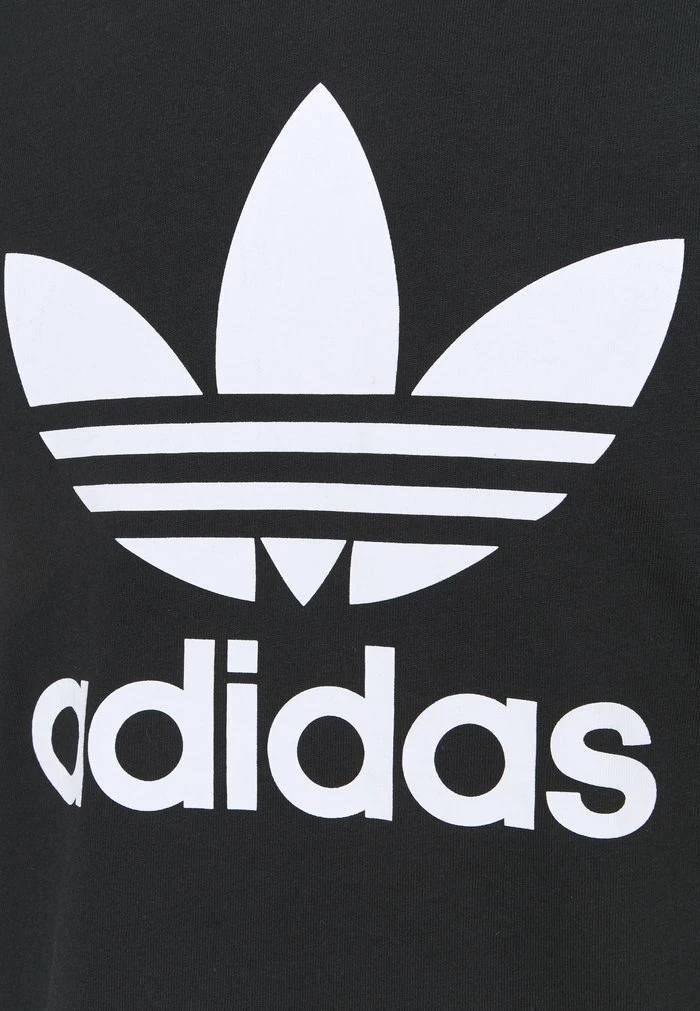 Adidas Originals TREFOIL UNISEX - Print T-shirt - Black/white 3 Adidas Originals TREFOIL UNISEX - Print T-shirt - Black/white - Image 3