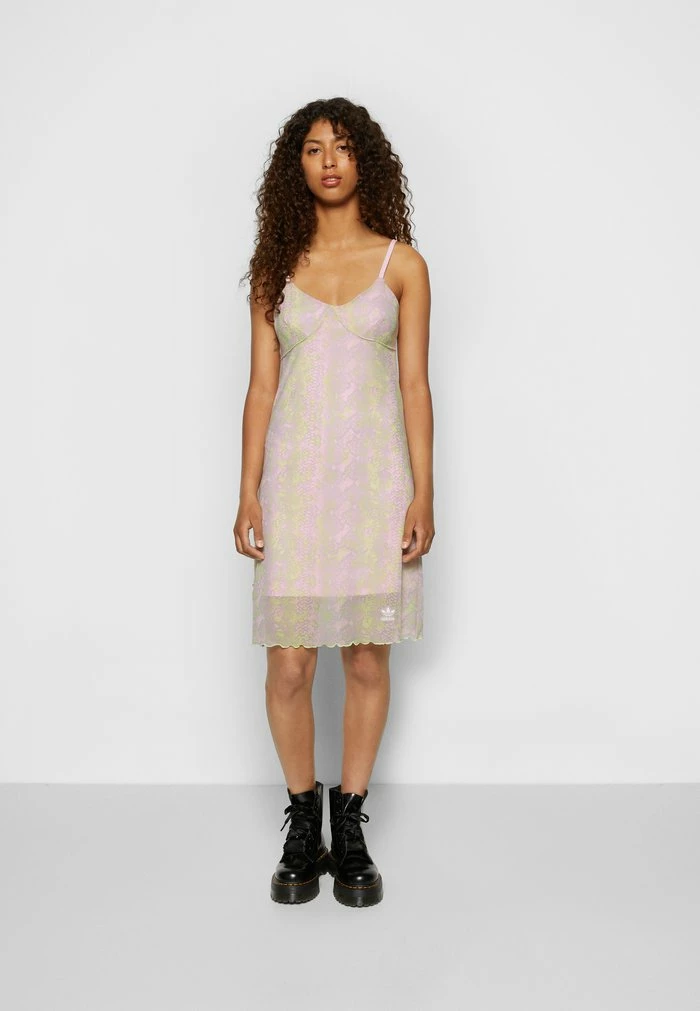 Adidas Originals SNAKE DESS - Day Dress - Clear Pink 3 Adidas Originals SNAKE DESS - Day Dress - Clear Pink - Image 3