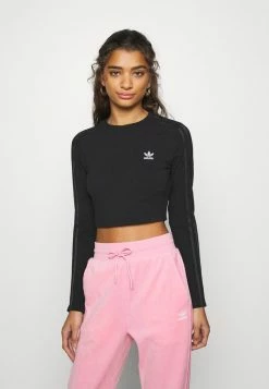 Adidas Originals CROP TEE - Long Sleeved Top - Black