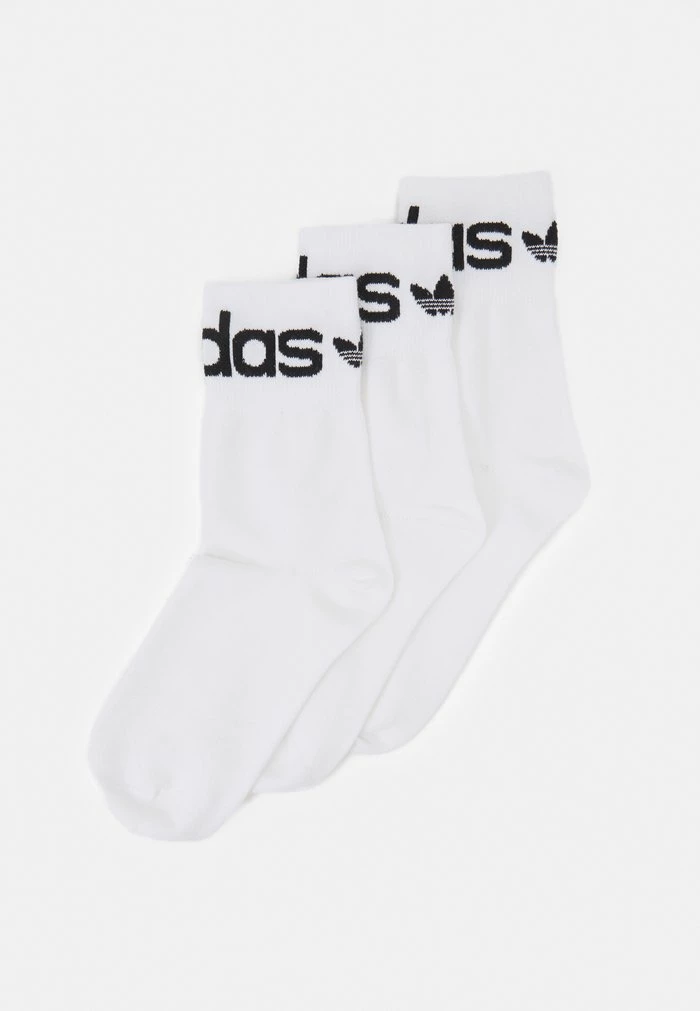 Adidas Originals 3 PACK FOLD CUFF UNISEX - Socks - White/black 1 Adidas Originals 3 PACK FOLD CUFF UNISEX - Socks - White/black