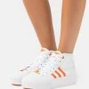 Adidas Originals NIZZA PLATFORM MID HER VEGAN - High-top Trainers - Footwear White/semi Impact Orange/bliss Orange