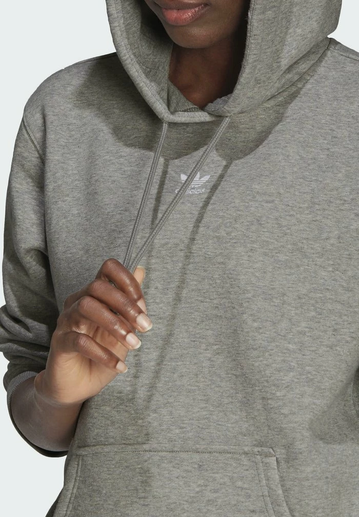Adidas Originals ADICOLOR ESSENTIALS FLEECE - Hoodie - Grey 4 Adidas Originals ADICOLOR ESSENTIALS FLEECE - Hoodie - Grey - Image 4
