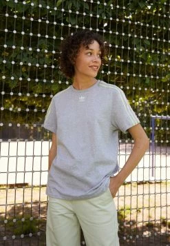 Adidas Originals SNAKETEE - Print T-shirt - Medium Grey Heather