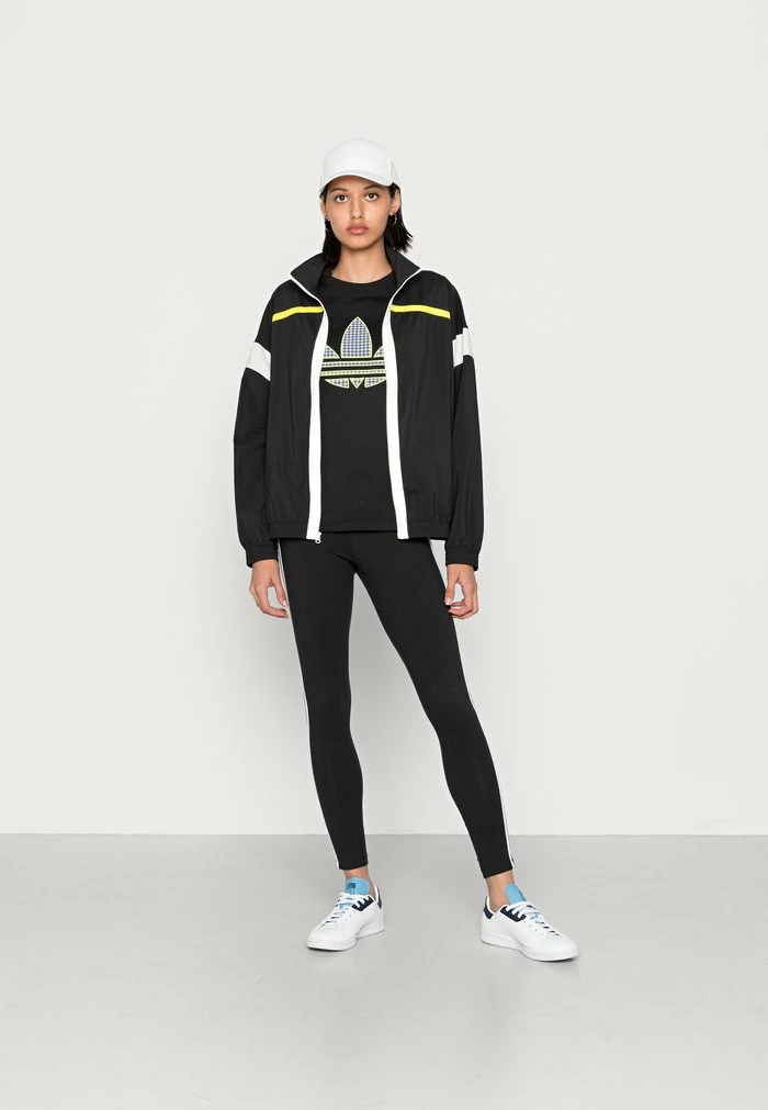 Adidas Originals TREFOIL TEE - Print T-shirt - Black 2 Adidas Originals TREFOIL TEE - Print T-shirt - Black - Image 2