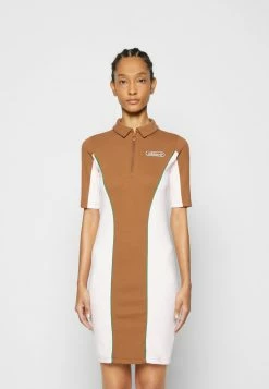 Adidas Originals DRESS - Jersey Dress - Wild Brown/clear Pink -Adidas Originals Shop 6233c99153d44da48f0765d6a700e2a0