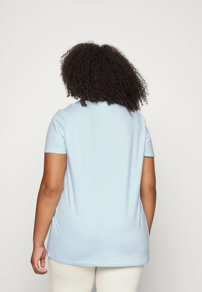 Adidas Originals TREFOIL - Print T-shirt - Almost Blue 3 Adidas Originals TREFOIL - Print T-shirt - Almost Blue - Image 3