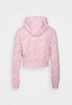 Adidas Originals CROPPED MONO - Zip-up Sweatshirt - True Pink -Adidas Originals Shop 62d73486dd814df1b6f242179e9756a5