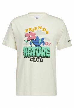 Adidas Originals FRIENDS OF NATURE CLUB - Print T-shirt - White -Adidas Originals Shop 62fa3e5eff4c46398d0022acbabea58c
