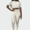Adidas Originals IVY PARK SEAMLESS CROP TOP - Top - White