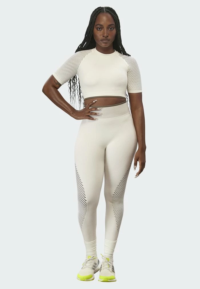 Adidas Originals IVY PARK SEAMLESS CROP TOP - Top - White 1 Adidas Originals IVY PARK SEAMLESS CROP TOP - Top - White