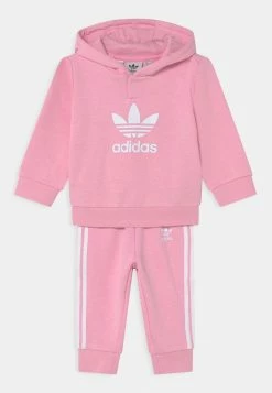 Adidas Originals HOODIE SET UNISEX - Sweatshirt - True Pink/white