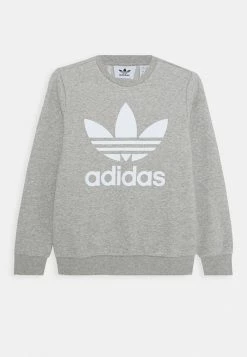 Adidas Originals TREFOIL CREW - Sweatshirt - Medium Grey Heather