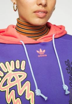 Adidas Originals LOVEUNI CROP - Sweatshirt - Purple/multicolor -Adidas Originals Shop 63ce708e937c439fab57c9caab3bdece