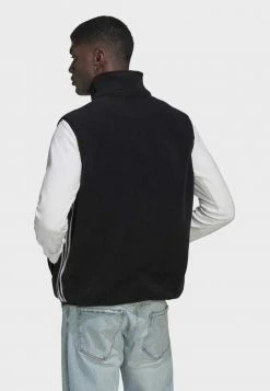 Adidas Originals 3-STRI FL - Waistcoat - Black -Adidas Originals Shop 6519f56a5ce348e49f61230d574a6330