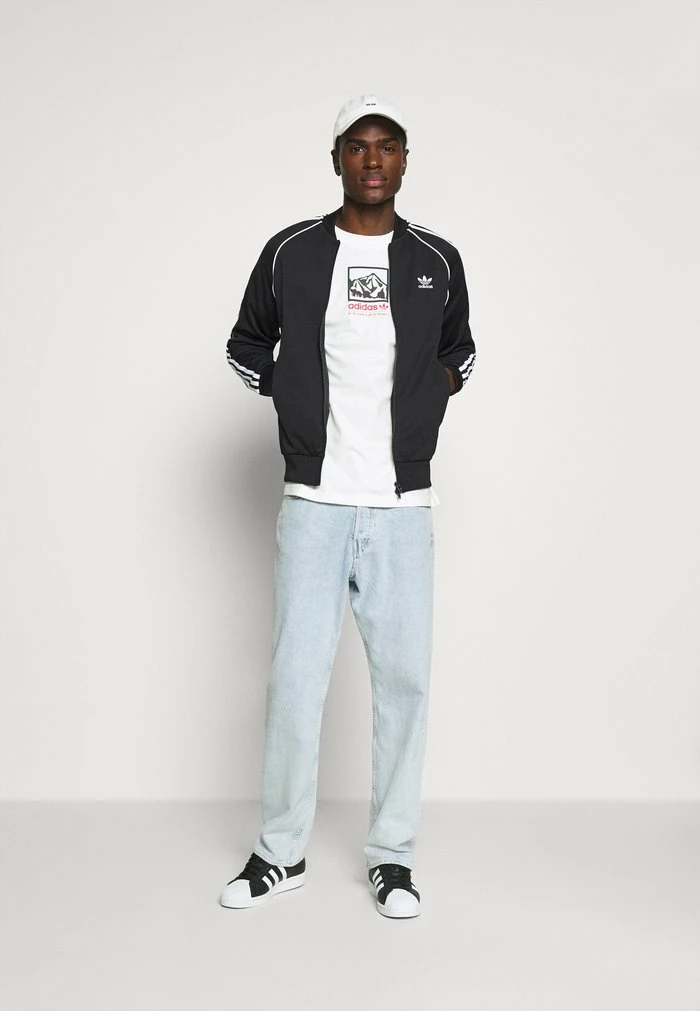 Adidas Originals Zip-up Sweatshirt - Black/white 2 Adidas Originals Zip-up Sweatshirt - Black/white - Image 2