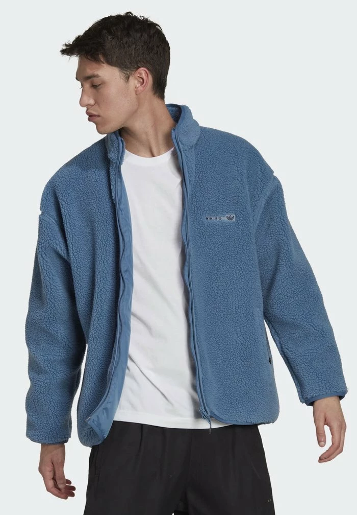 Adidas Originals SHERPA JKT - Fleece Jacket - Altered Blue 4 Adidas Originals SHERPA JKT - Fleece Jacket - Altered Blue - Image 4