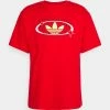 Adidas Originals TREFOIL FOREVER UNISEX - Print T-shirt - Vivid Red/multicolor