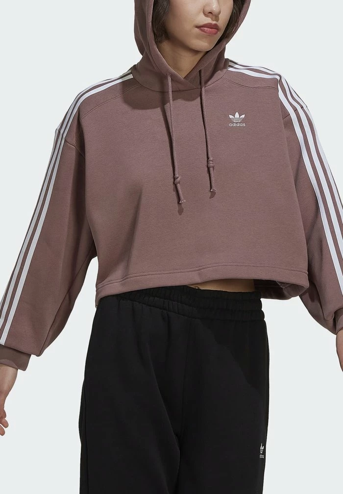 Adidas Originals ADICOLOR CLASSICS CROP - Hoodie - Pink 5 Adidas Originals ADICOLOR CLASSICS CROP - Hoodie - Pink - Image 5