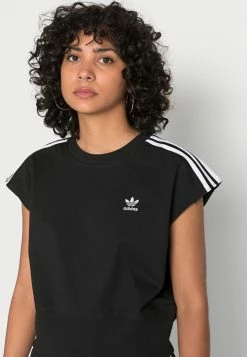Adidas Originals ADICOLOR CLASSICS WAIST CINCH - Print T-shirt - Black -Adidas Originals Shop 6755920e1206473788d0feb43f93d3d1