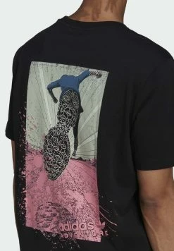 Adidas Originals TRAIL TEE - Print T-shirt - Black -Adidas Originals Shop 676dca1d76704a1c81bd9b1e8be1dae4