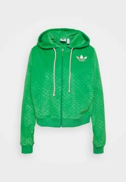Adidas Originals ZIP HOOD - Zip-up Sweatshirt - Green -Adidas Originals Shop 6796c0d9b07943e5b828b1bb2c39273d