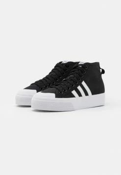 Adidas Originals NIZZA PLATFORM MID - High-top Trainers - Core Black/footwear White -Adidas Originals Shop 6876fe00418541e89e9f5d290d0b1dfb