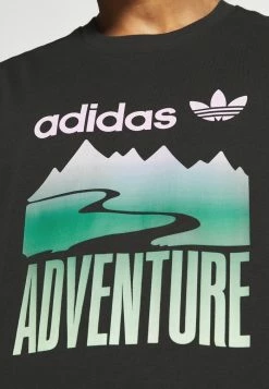 Adidas Originals MOUNT TEE - Print T-shirt - Black -Adidas Originals Shop 68b82b357bb9485699a5e19daa2139f6