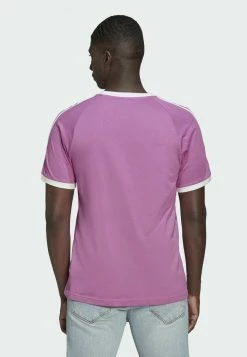Adidas Originals STRIPES TEE UNISEX - Print T-shirt - Purple -Adidas Originals Shop 68bea3e9f32b487c8e8f21989ec71400