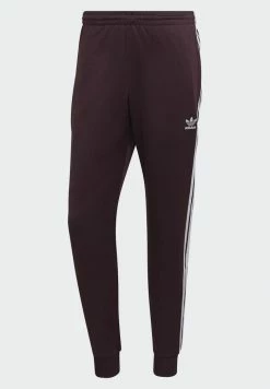 Adidas Originals ADICOLOR CLASSICS SUPERSTAR - Tracksuit Bottoms - Shadow Maroon/white -Adidas Originals Shop 69fd188639d846f99450d6f42ac5fade