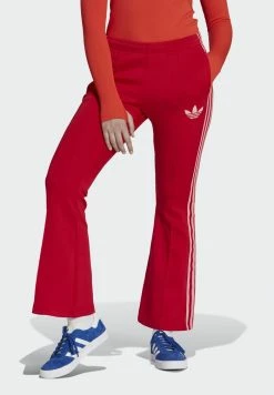 Adidas Originals FLARED 70S PACK - Tracksuit Bottoms - Scarlet