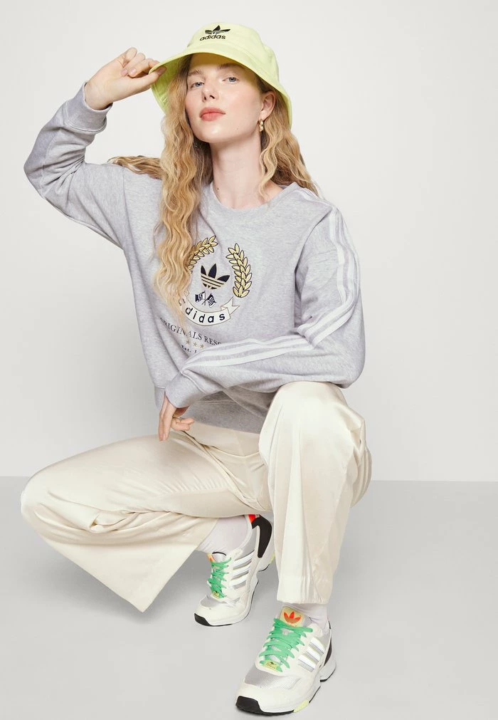 Adidas Originals GRAPHIC - Sweatshirt - Light Grey Heather 4 Adidas Originals GRAPHIC - Sweatshirt - Light Grey Heather - Image 4