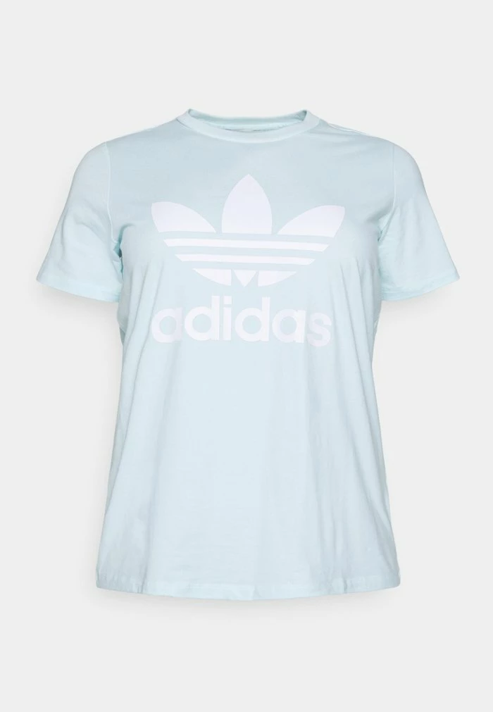 Adidas Originals TREFOIL - Print T-shirt - Almost Blue 5 Adidas Originals TREFOIL - Print T-shirt - Almost Blue - Image 5