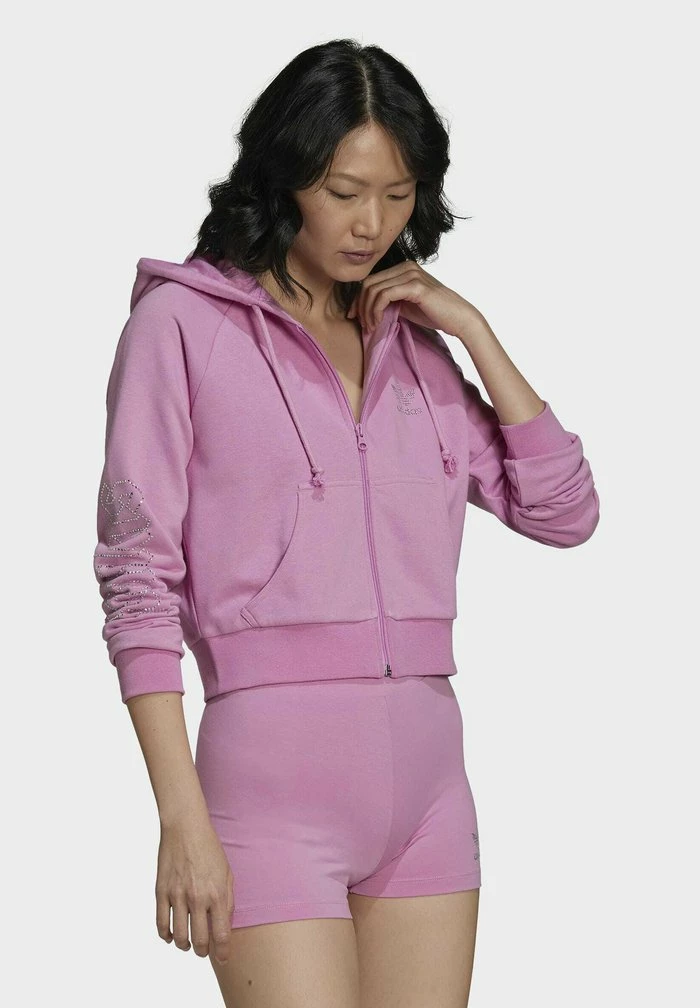Adidas Originals Zip-up Sweatshirt - Pink 5 Adidas Originals Zip-up Sweatshirt - Pink - Image 5