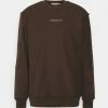 Adidas Originals LOOPBACK CREW UNISEX - Sweatshirt - Brown