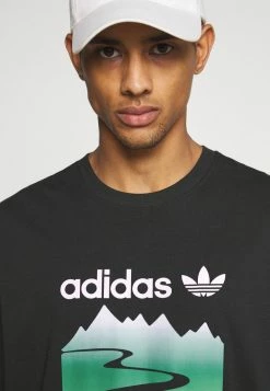 Adidas Originals MOUNT TEE - Print T-shirt - Black -Adidas Originals Shop 6eb3e9b3c0ef433a8e32e244a3f60a55