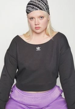 Adidas Originals SLOUCHY CREW - Sweatshirt - Carbon -Adidas Originals Shop 6f5600cc3351413cbf141b540e1b616a