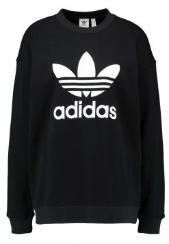 Adidas Originals CREW - Sweatshirt - Black/white -Adidas Originals Shop 6fb3dab5c2a14f0eb555fd518683d90c