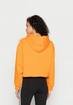 Adidas Originals ADICOLOR CLASSICS CROP - Hoodie - Bright Orange -Adidas Originals Shop 700dc972f6d44235bd07785b4858d829