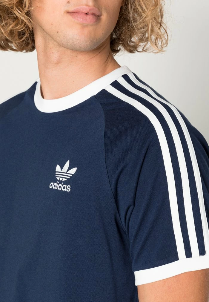 Adidas Originals STRIPES TEE UNISEX - Print T-shirt - Night Indigo 5 Adidas Originals STRIPES TEE UNISEX - Print T-shirt - Night Indigo - Image 5
