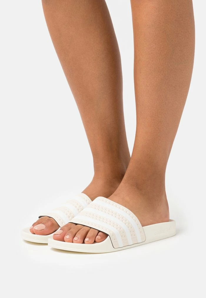 Adidas Originals ADILETTE - Mules - White/footwear White/off White 1 Adidas Originals ADILETTE - Mules - White/footwear White/off White
