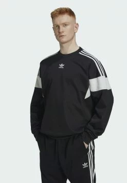 Adidas Originals CHALLENGER CREW - Sweatshirt - Black