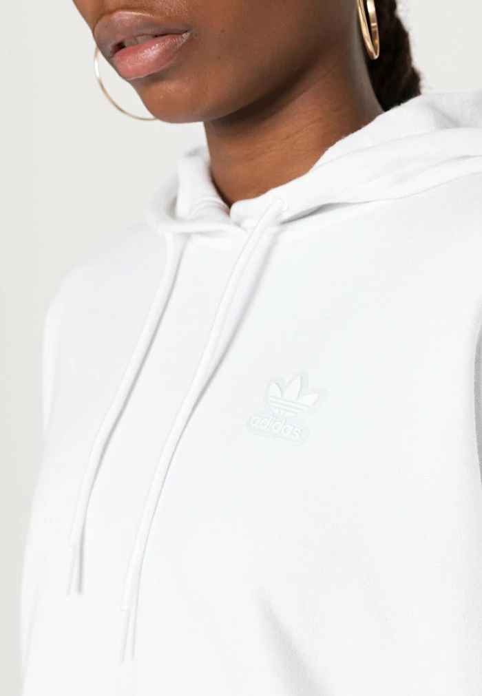 Adidas Originals CROPPED HOODIE - Sweatshirt - White 5 Adidas Originals CROPPED HOODIE - Sweatshirt - White - Image 5
