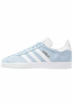 Adidas Originals GAZELLE - Trainers - Clear Sky/white/gold Metallic