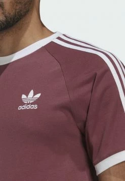 Adidas Originals STRIPES TEE UNISEX - Print T-shirt - Brown -Adidas Originals Shop 7611cbbc46374c2a8a39d4c095237284