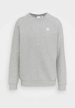 Adidas Originals ESSENTIAL CREW - Sweatshirt - Medium Grey Heather -Adidas Originals Shop 76cfbec6ff124cd3b5c4db15b027251d