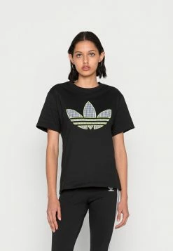 Adidas Originals TREFOIL TEE - Print T-shirt - Black