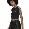 Adidas Originals CROPPED TEE - Print T-shirt - Black
