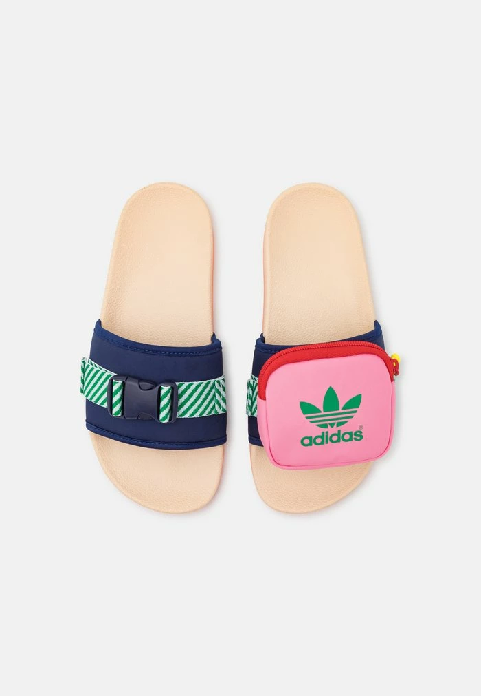 Adidas Originals POUCHYLETTE - Mules - Night Sky/bliss Orange/bliss Pink 6 Adidas Originals POUCHYLETTE - Mules - Night Sky/bliss Orange/bliss Pink - Image 6